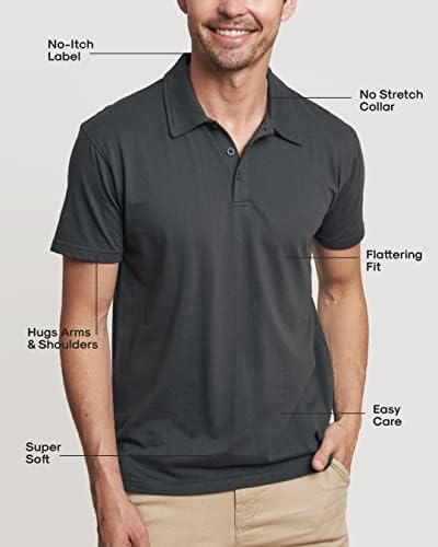 Истински класически мъжки тениски, Мъжки Приталенные риза за голф, премиум и мъжки ризи Поло с Къс ръкав