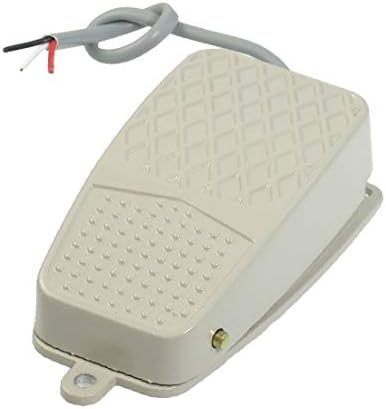 X-DREE Висококачествен метален foot switch миг включване ac 220 В 10A SPDT без NC с кабел с дължина 25 см (Interruttore