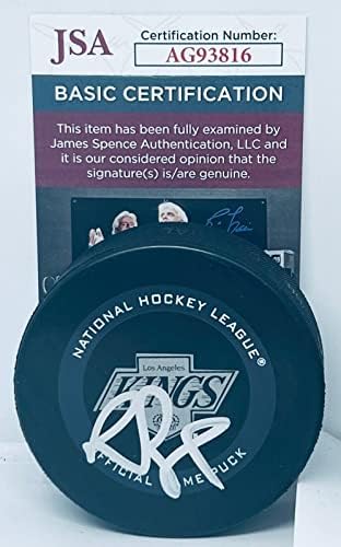 Роб Блейк е подписал Официалната игра на шайбата на Лос Анджелис Кингс с автограф от JSA - Autograph NHL Pucks