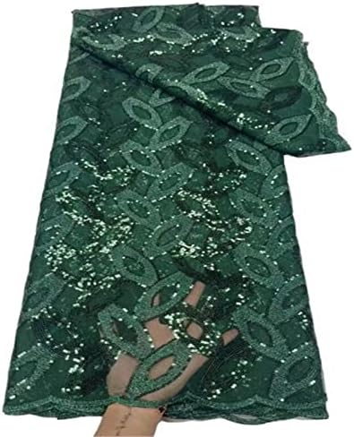 Sfabric 5 ярда Лилаво Африканска Мрежа Лейси Плат с пайети Френското Тюлевое Дантела Нигерийски Гипюровый Материал за Сватбена рокля Нигерийская Лейси Плат за Шивашк?
