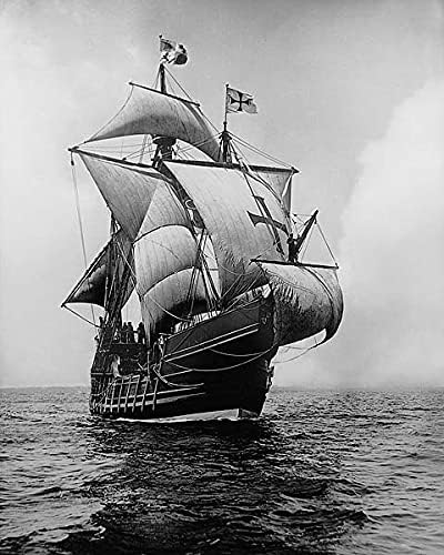 Печат на снимки на Кораба на Христофор Колумб Санта Мария 11x14 от галогенида Сребро