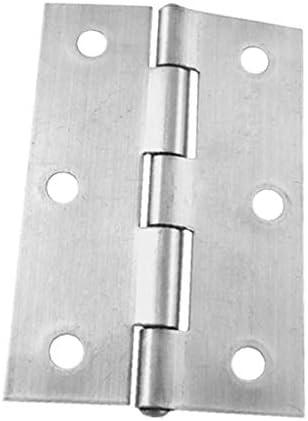 X-DREE 2 броя 3-инчов панти за вратите на гардероба от сатинированной никелова метална тръба (Cerniere per porta