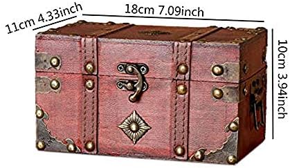 Ковчег за Бижута XJJZS - Голям Органайзер За Бижута, Дървена Кутия За Съхранение, Многослоен Калъф с Чекмеджета