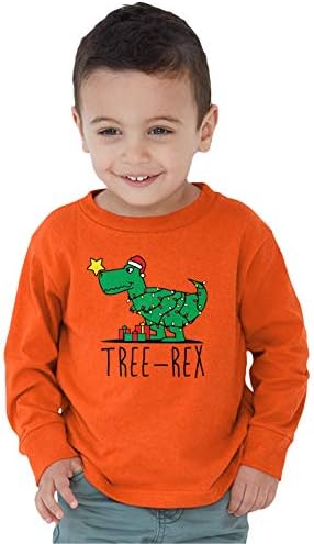 Выкованная от Парфюми Облекло Tree Rex За Деца Риза с дълъг ръкав