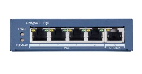 4-Портов Gigabit ethernet Unmanaged switch PoE Hikvision DS-3E0505P-E