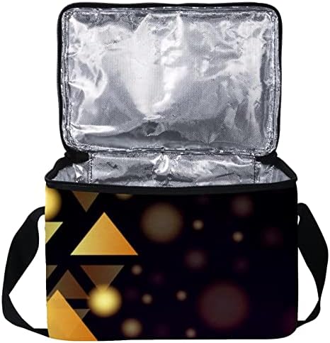 Дамски Чанта за обяд GUEROTKR, Кутия за Обяд за мъже, Дамски Кутия за Обяд, абстрактна геометрична триъгълник с художествен модел