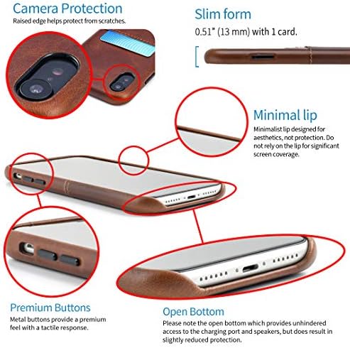 Чанта-портфейл Dockem за iPhone XR Virtuosa M1: Вградена метална плоча за магнитно закрепване с горния слой