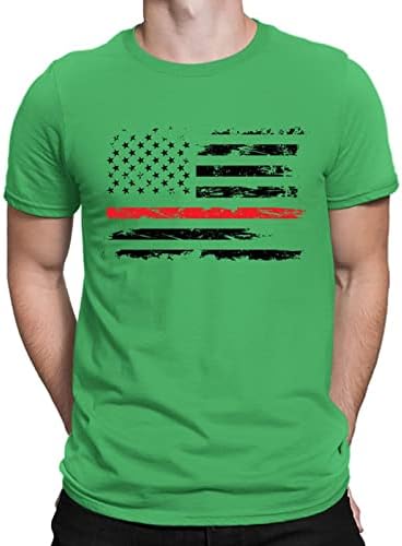 Ризи Четвърти Юли за Мъже, Патриотическая Риза, Мъжки Празнични тениска с Американския Флаг, Тениски в Звездната
