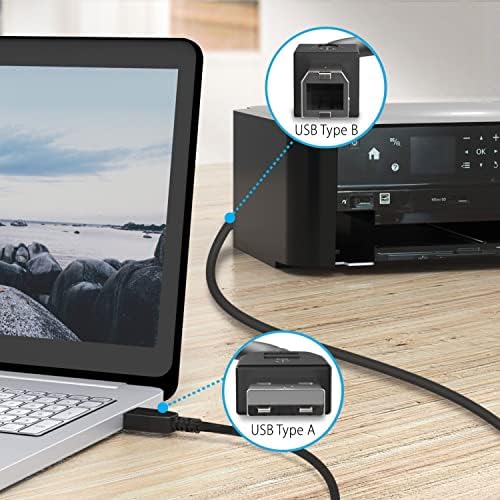 CJP-Онази 6 фута USB Кабел Подмяна на Кабел за HP OfficeJet 150 200 250 Мобилен Преносим Принтер