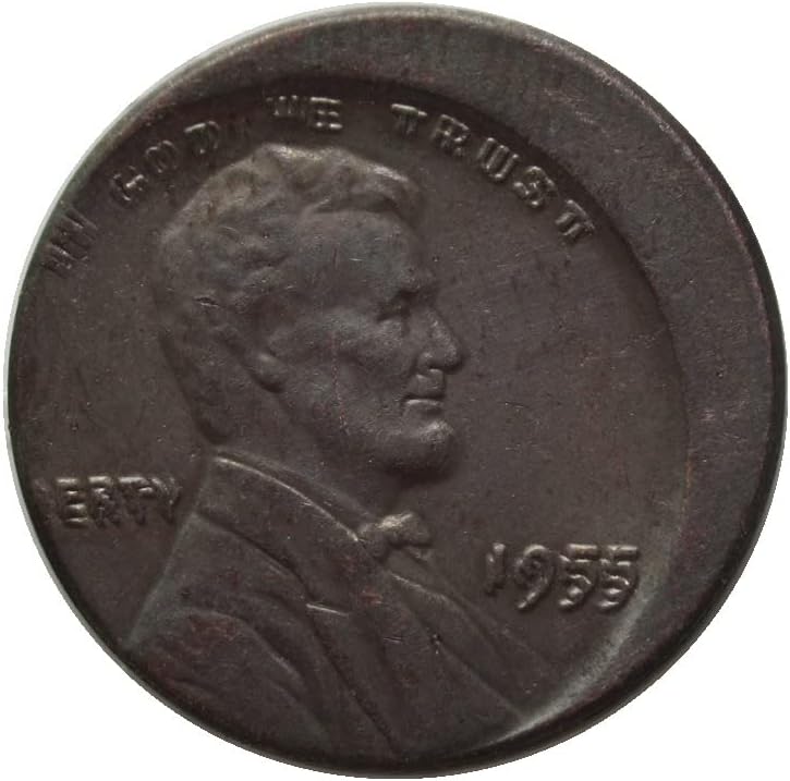 Американски Центове Линкълн 1955 г., е Неправилно Монета Чуждестранна Копие на Възпоменателни монети