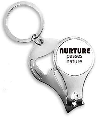 Цитат на Възпитанието Предава на Природата Ножица За Нокти Халка Ключодържател Отварачка за Бутилки Машина За