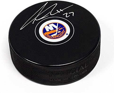 Хокейна шайба, с автограф Андерса Ли Ню Йорк Айлъндърс - Autograph NHL Pucks