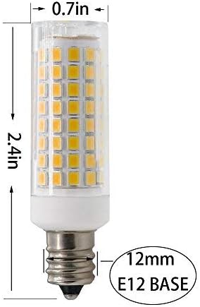 Led лампа SZHZS E12, Лампи, базирани на sconces свещ E12 с регулируема яркост, капацитет 70-75 W, Еквивалент
