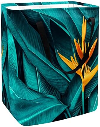 Кош за пране от Тропически Палмови Листа Голям Тъканно Чанта-Органайзер Кошница Сгъваема Кошница за Дрехи с