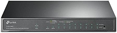 TP-Link TL-SG1210MPE | 8-port gigabit switch PoE | Просто интелигентно управление | 8 порта PoE + при 123 W, w / 2 Гигабитови порта на възходящата комуникация + 1 Комбиниран слот SFP | Защита с огран