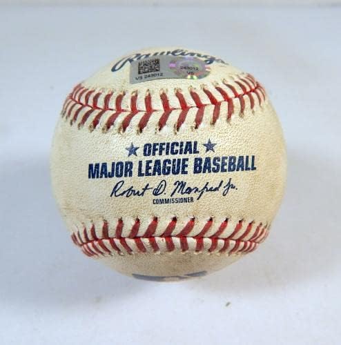 2020 Милуоки Брюэрс Използвана Бейзбол Коул Тъкър сингъл Фелпс Към Riddle - Използваните Бейзболни топки