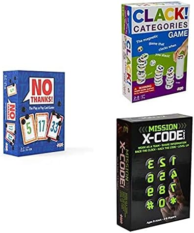 Family Game Night 3-Pack – Без благодарности!, КЛАЦ! Категории и X-Code – най-Добрите игри за деца на 8 +, юноши
