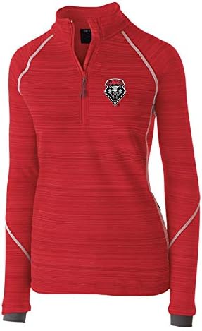 Дамски яке-пуловер с отклонение от нормата Ouray Sportswear NCAA New Mexico Lobos, Голям размер, Червено
