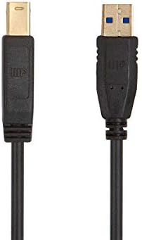 Кабел Monoprice USB 3.0 Type-A-Type-B - 3 метра - Черно | е Съвместим с монитор, скенер, твърд диск, USB възел, принтери - избор на серия от