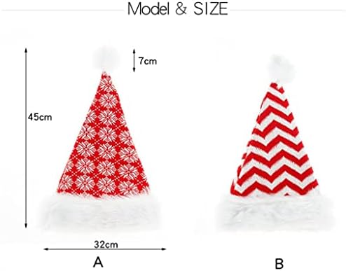 MYSGYH YANGPING - Коледна шапка за бебе, Плюшен шапка на Дядо Коледа за украса на Коледното парти (Цвят: B размер:
