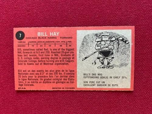 1964-65, Хокейна карта Бил Хайе, ТОППС, Високо момче (Рядък / Ретро) - Хокей карта, без подпис
