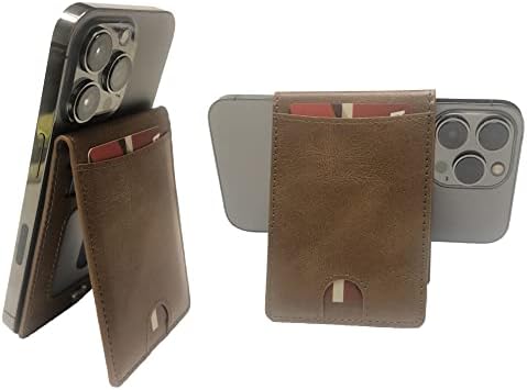 Чантата Tahamus с Магнитна регулируема поставка, 5 Притежателите на кредитни карти, с цип за MagSafe Walet за
