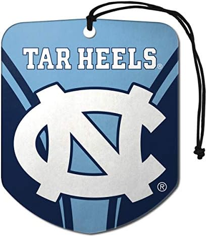 Окачен Авто Освежители за въздух FANMATS 61624 NCAA North Carolina Tar Heels, 2 опаковки, Аромат на Черен Лед,