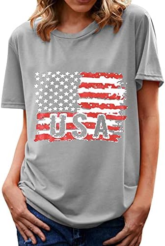 Патриотични Ризи САЩ, Тениска за Жени, Тениска с Американския Флаг, Подарък за Деня на Независимостта на 4 юли
