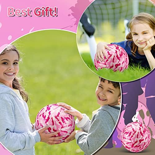 Камуфляжный Футболна Топка на Официален размер 4, с Помпа за деца, Спортен Футболна Топка, за спорт на закрито