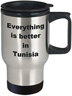 Чаша За Пътуване в Тунис – Забавно Саркастическая Идея за Подарък От Новата Кафеена чаша за Чай От Неръждаема