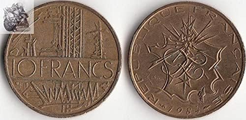 Европейската Френска Колекция Подарък монети, Деноминирани 10 Франка За една година е Случайна Чуждестранните