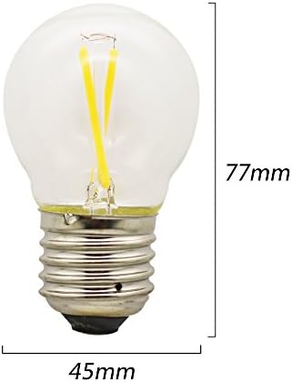 Mengjay® 1 Бр 2 W 2700 До 180 Lm Led Глобус Bulbt (топъл бял) Равностойността на 20 W, основата за sconces свещ
