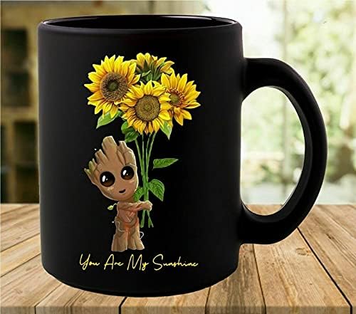 Универсална Кафеена Чаша За Бебе Groot Hug Sunflower Ти Си Моето Слънце, Забавна Чаша За Подарък На Приятел,