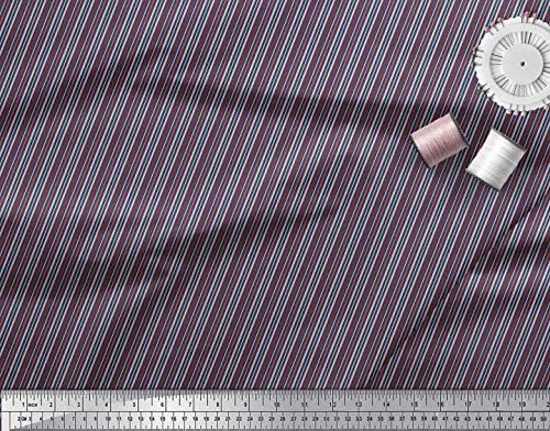 Памучен трикотажная плат Soimoi, раиран плат за бродерия с принтом ширина 58 см