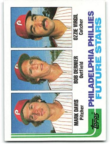 MLB бейзбол 1982 Topps 231 Марк Дейвис / Боб Дернье / Ози Вергилий 231 Начинаещи Филис БИВШ / NM RC Начинаещи