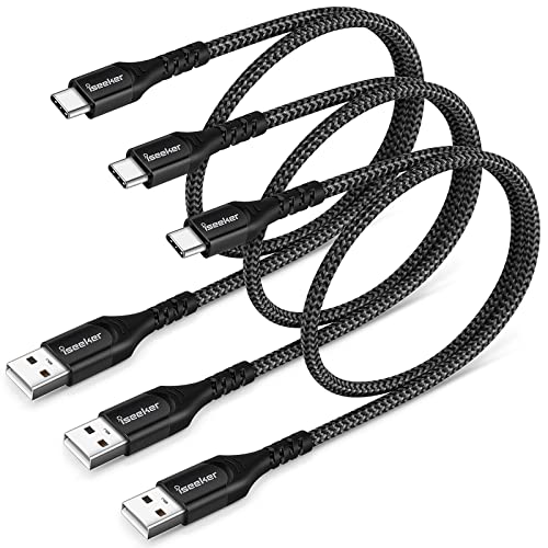 Къс кабел iSeekerKit USB Type C, 3 комплекта Зарядно устройство и USB-C с дължина 1,5 метра / 0,5 м, Кабел за