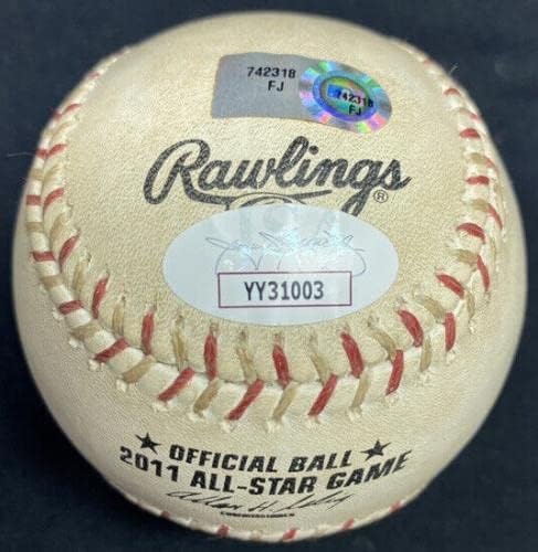 Използвана игра с автограф Клейтона Kershaw 2011 All Star Game MLB Бейзбол Holo JSA LOA - Бейзболни топки с