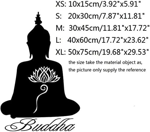 BIBITIME Стикер за Стена с изображение на Буда Шакямуни, Бодхисатва, Художествена Стикер за Хол, Детска Спалня,