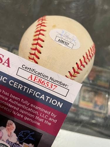 Харви Kuenn Тайгърс Джайънтс Cubs Single Signed Baseball Аутентифицированный Jsa - Бейзболни Топки с автографи
