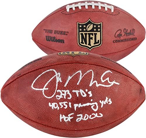 Джо Монтана Сан Франциско 49ерс с Автограф на Дюк За Футбол с Множество Надписи - Футболни топки с автографи