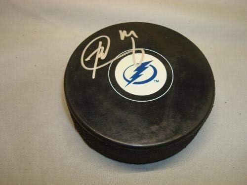 Брет Конъли Подписа Хокей шайба Тампа Бей Светкавица с Автограф на PSA /DNA COA 1A - за Миене на НХЛ с автограф