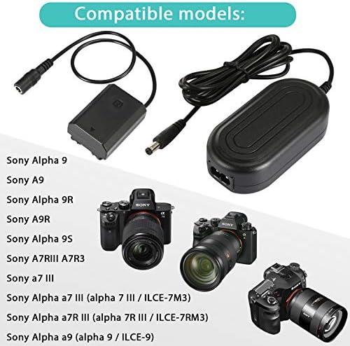 PowEver NP-FZ100 Адаптер адаптер за камера, Комплект Зарядно устройство за Sony Alpha A7III A7S III A7R IV A7RIII
