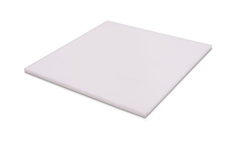 HDPE (полиетилен висока плътност) Пластмасов лист 1 x 24 x 24 Естествен Бял цвят