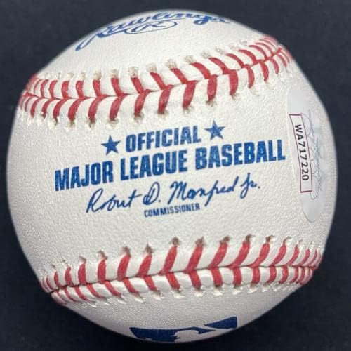 Ранди Джонсън и Сай Йънг Подписа Бейзболен набор от JSA Witness - Бейзболни Топки с Автографи