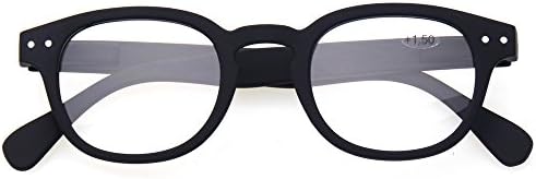 Очила за четене, комплект от 5 качествени модни очила за четене на пролетта панти (5 опаковки с различни цветове,