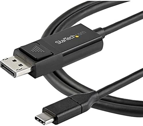 StarTech.com 6 фута (2 метра) USB Кабел C до DisplayPort 1.2 с резолюция от 4K 60 Hz - Двупосочни DP-USB-C или