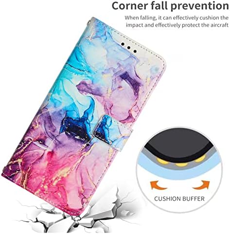 Чанта-портфейл SUPWALL, подходящ за Samsung Galaxy A14 5G, калъф с 3 Притежатели на карти | Подвижна Каишка