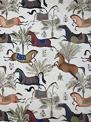 Кон Сив памучен плат ярдами Metars Арабски кон Материал за шиене Текстил с домашен любимец модел за възглавници,