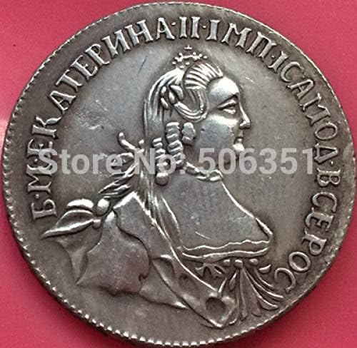Монета на повикване Руски монети от 20 стотинки 1764 г. Копие на 23 mm Копирна колекция Подаръци Колекция от