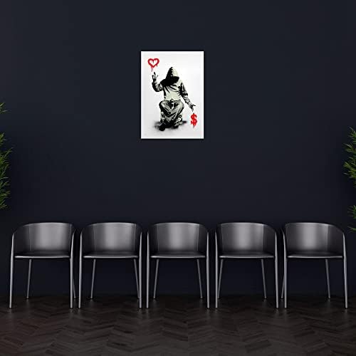 Произведение на изкуството UNIYA Banksy за Всекидневната, монтиран на стената Художествен Плакат и принт, Покер